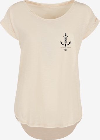 F4NT4STIC Shirt 'Ahoi Anker' in Beige: voorkant