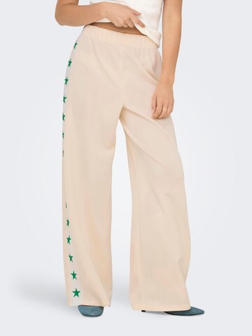 ONLY Regular Broek 'ONLStar' in Beige: voorkant