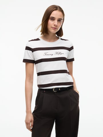 Tricou de la TOMMY HILFIGER pe alb: față