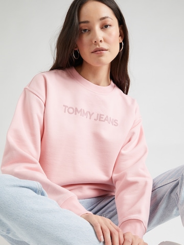 Tommy Jeans Свитшот 'Classic' в Ярко-розовый