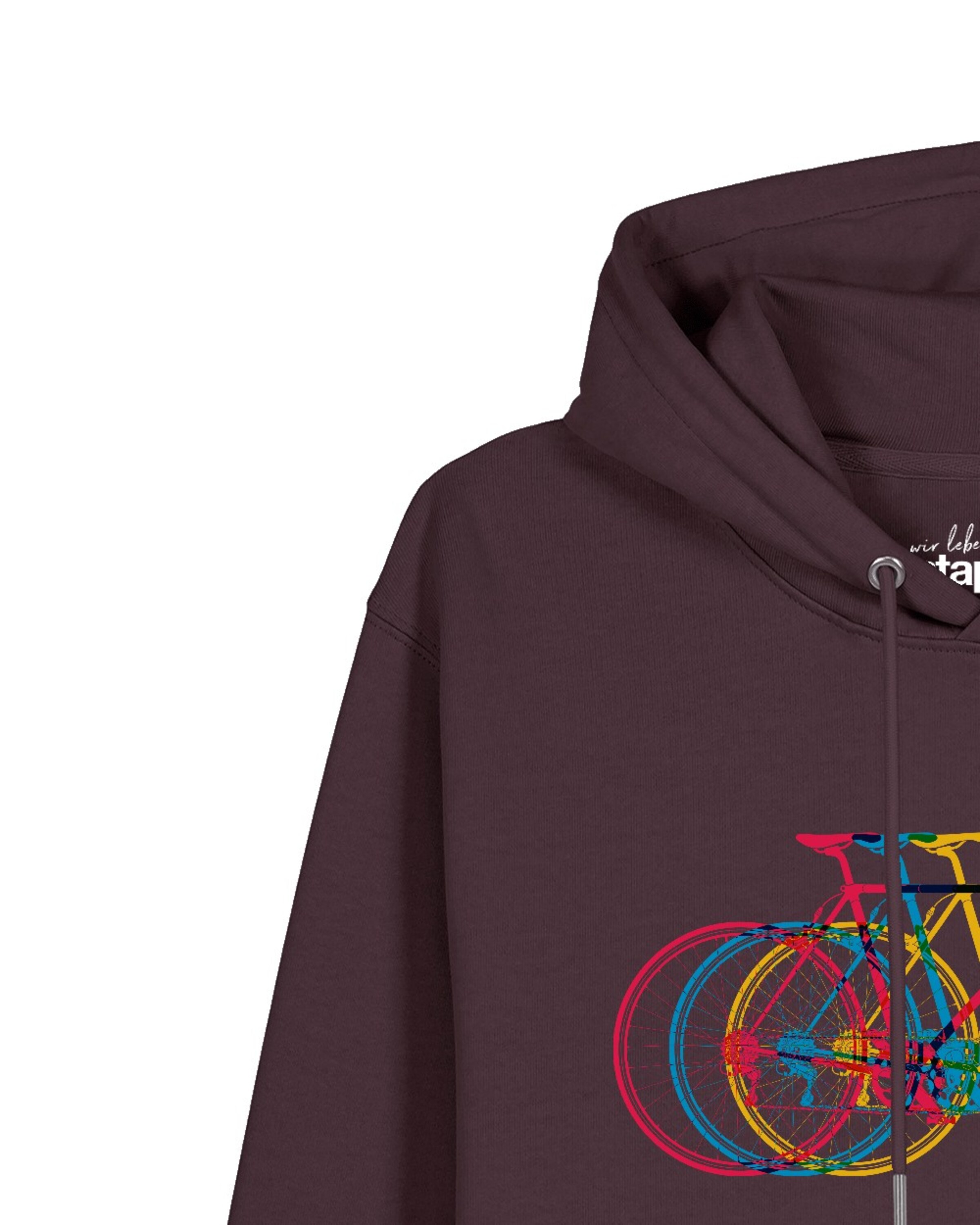 Watapparel Sweatshirt ' Fahrräder ' in Rood