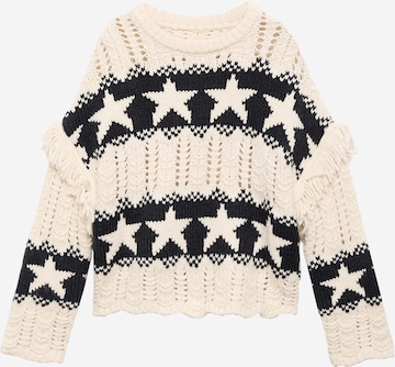 MANGO KIDS Neulepaita 'City' värissä valkoinen: etupuoli