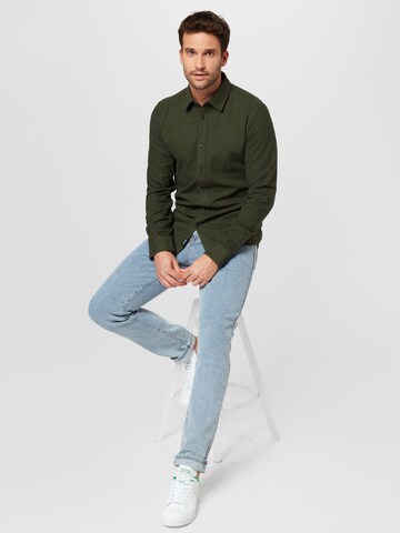 Only & Sons Slim fit Overhemd 'BEN' in Groen