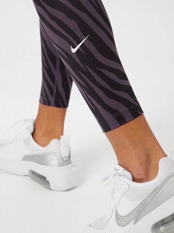 NIKE Skinny Sportbroek 'One' in Lila