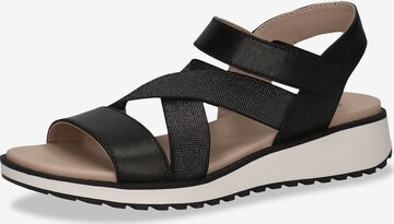 CAPRICE Sandals in Black: front