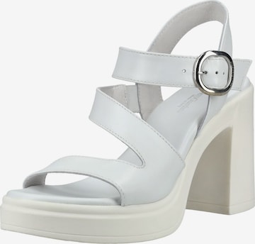 Sandales Nero Giardini en blanc : devant