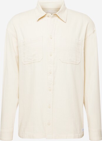 Coupe regular Chemise HOLLISTER en beige : devant