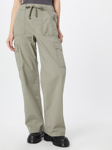 Regular Pantaloni cu buzunare de la HOLLISTER pe verde: față