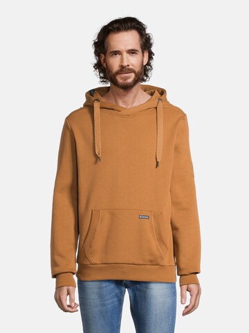 salzhaut Sweatshirt 'HEFF' in Bruin: voorkant