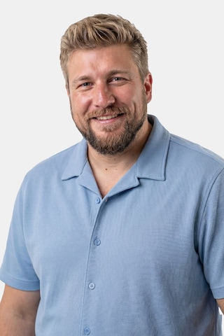 Men Plus Comfort Fit Hemd in Blau