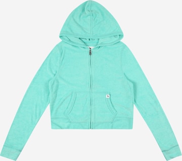 Abercrombie & Fitch Zip-Up Hoodie in Green: front