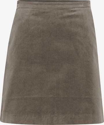 SOAKED IN LUXURY Rock 'Helle' in Braun: Vorderseite