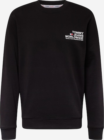 Tommy Jeans Sweatshirt in Schwarz: predná strana