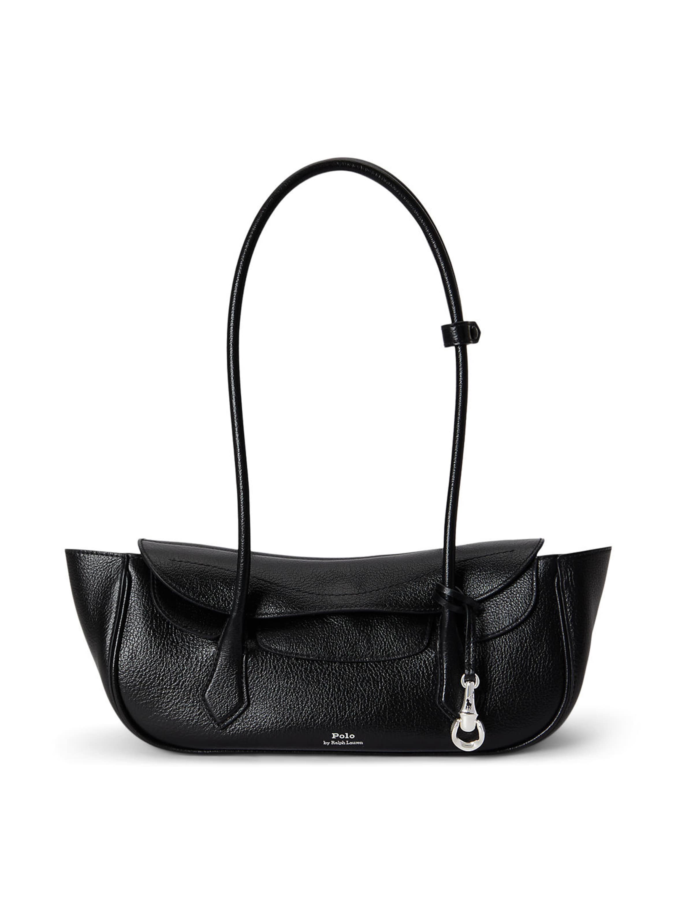 Sac bandoulière Polo Ralph Lauren en noir : devant