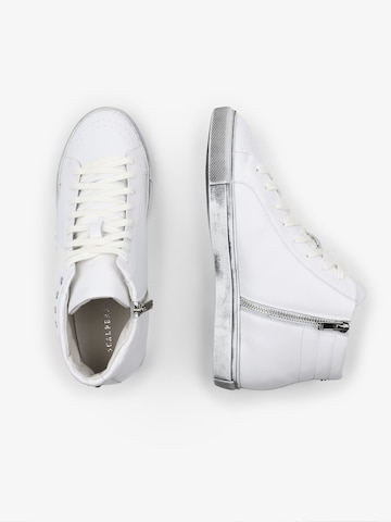 Scalpers High-Top Sneakers in White