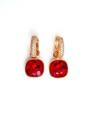 Secret Stones Earrings '2in1 perfect earrings' in Red: front