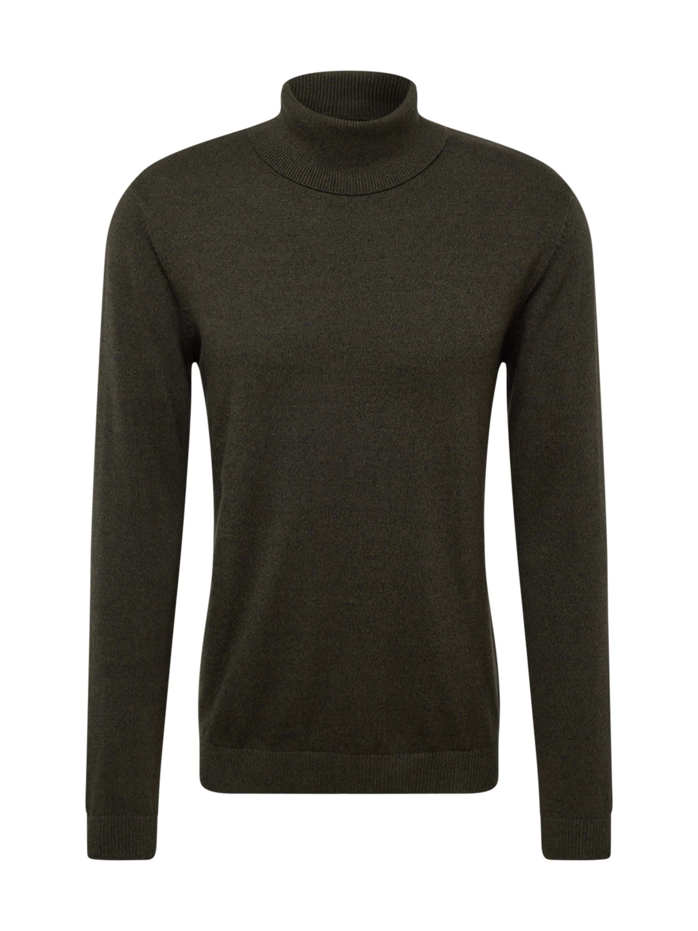 JACK & JONES Sweater 'JJEBasic' in Green: front
