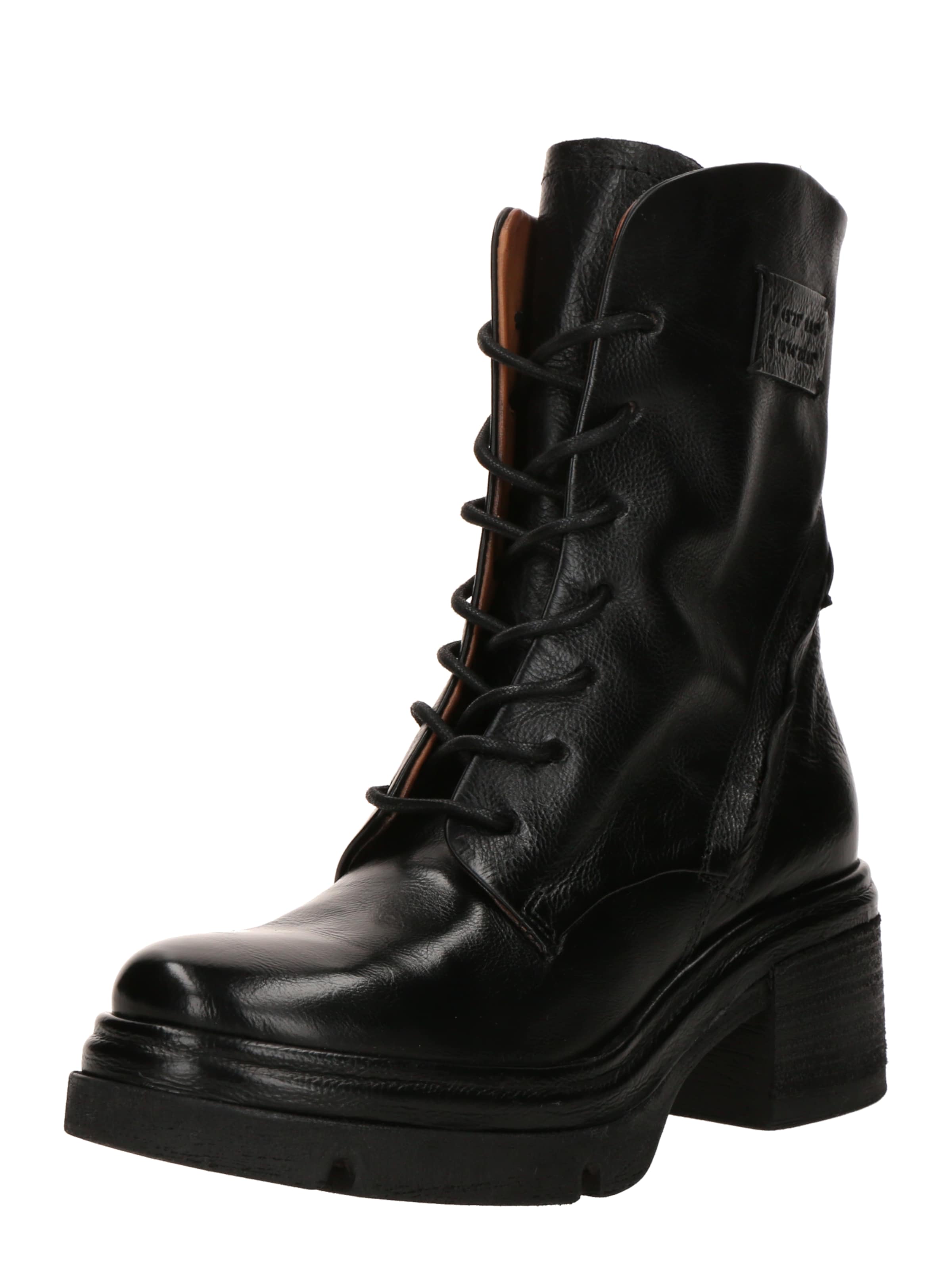 A.S.98 Šnurovacie členkové čižmy - Čierna: predná strana