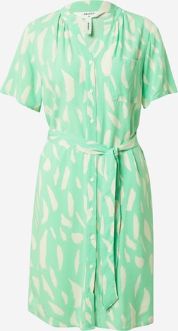 OBJECT - Vestido camisero 'EMA ELISE' en verde: frente