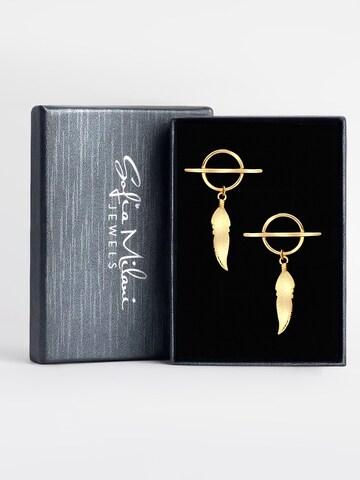 Sofia Milani Ohrringe 'Feather Circle'‌‌‌‌‌‌‌‌‌‌ in Gold