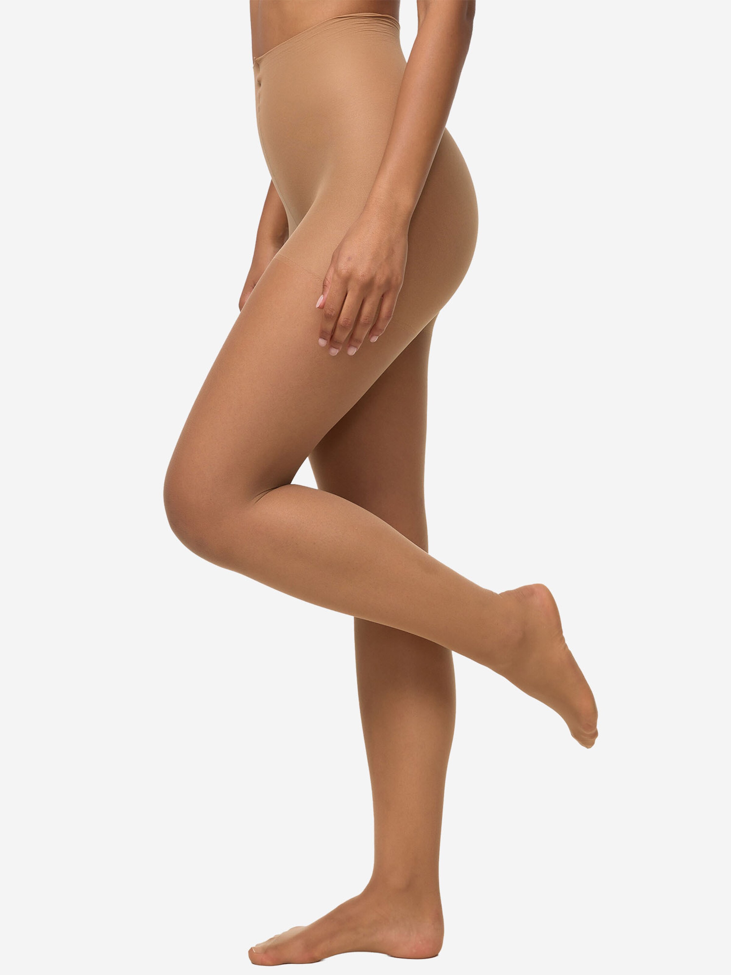 Nur Die Fine tights ' Ohne Bund 20 DEN ' in Brown