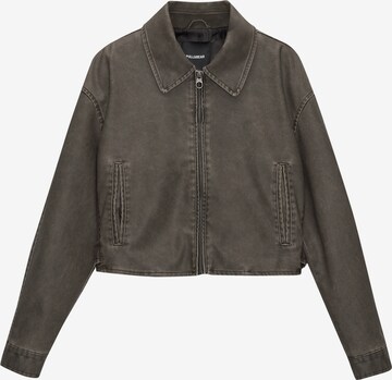 Veste mi-saison Pull&Bear en noir : devant