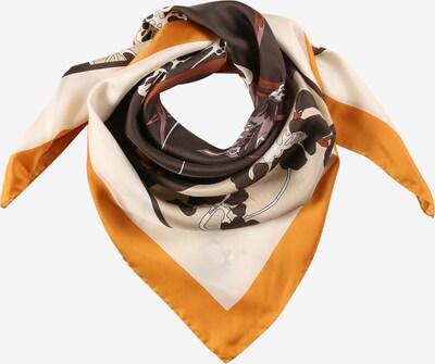 Coccinelle Wrap 'LIBERTY FLOWER' in Chocolate / Greige / Orange / White, Item view