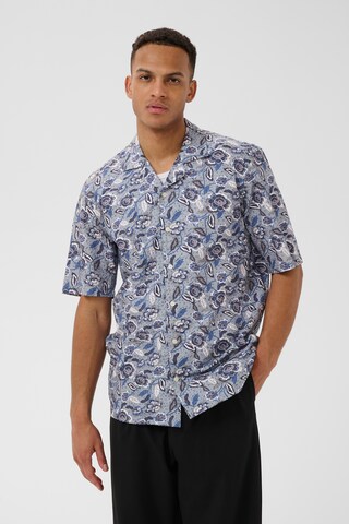 Matinique Regular Fit Hemd 'MAklampo' in Blau: Vorderseite
