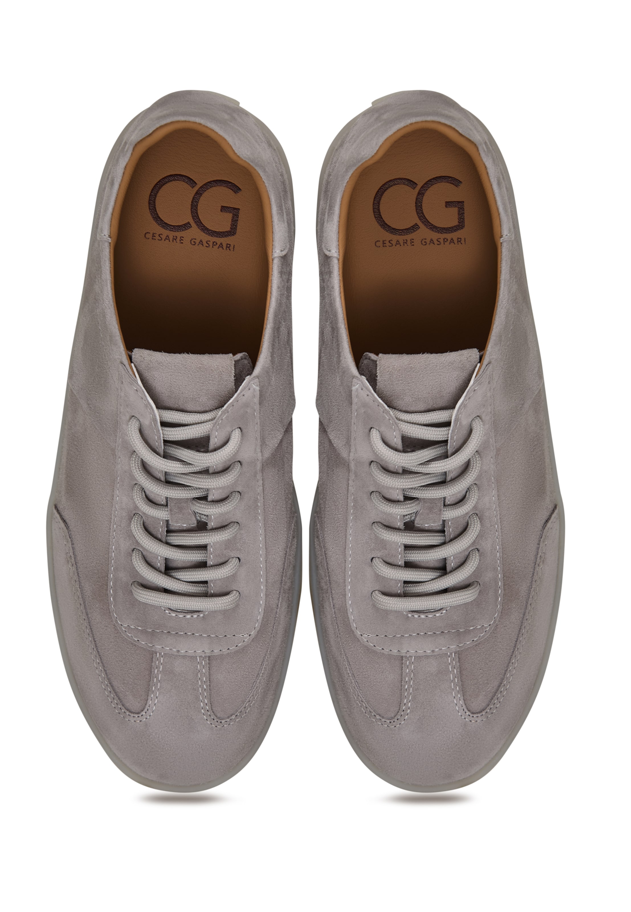CESARE GASPARI Platform trainers in Grey