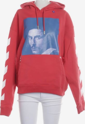 Off-White Sweatshirt & Zip-Up Hoodie in M in Red: front