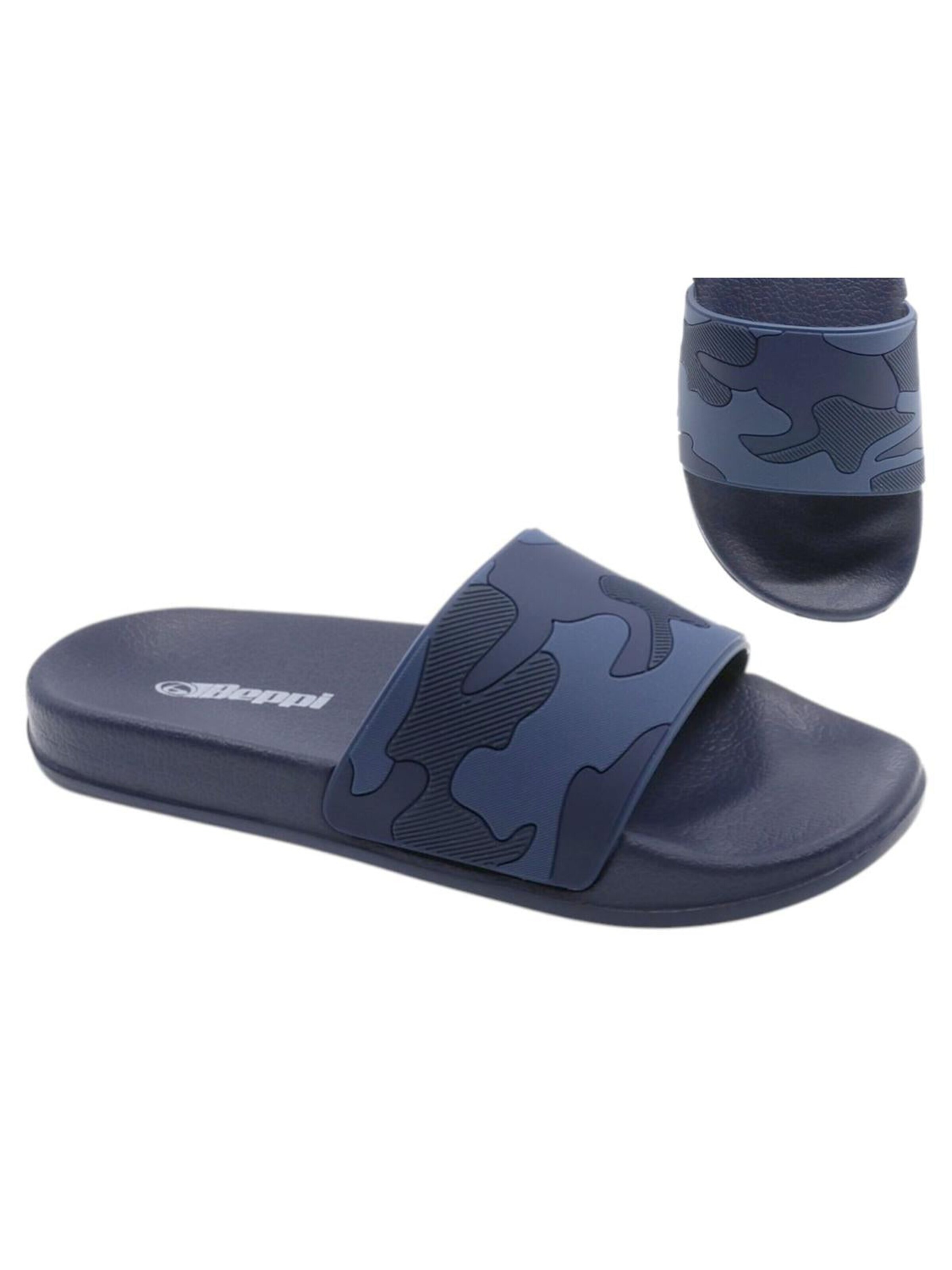 Beppi Slipper 'Slipper' in Blue: front