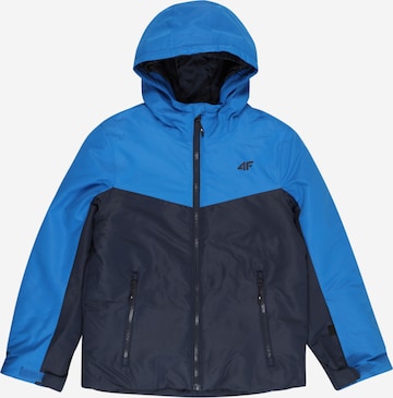 4F Athletic Jacket in Blue: front