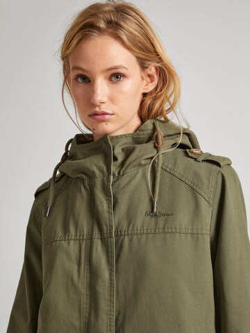 Pepe Jeans Between-Seasons Parka 'Sally' in Green