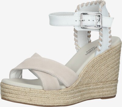 Nero Giardini Sandalen met riem in de kleur Lichtbeige / Wit, Productweergave