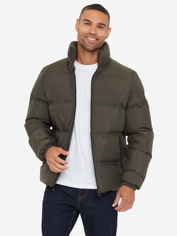 Threadbare Jacke 'Plum' in Grün: Vorderseite