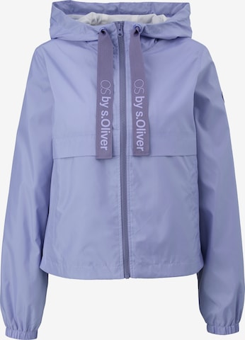 QS Between-season jacket in Purple: front