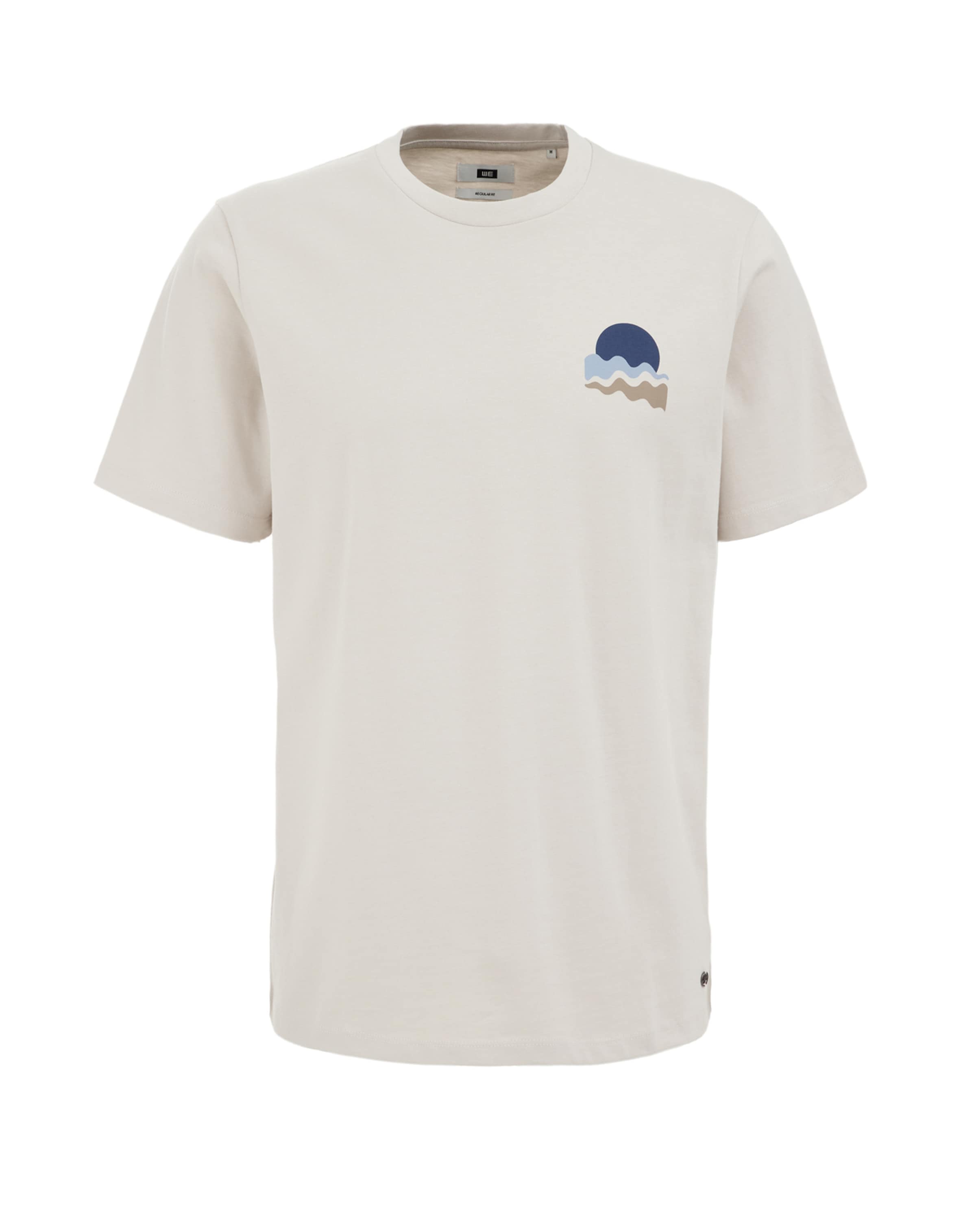 balts WE Fashion T-Krekls: no priekšpuses