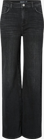 melns PIECES Platas staras Džinsi 'PCSilke': no priekšpuses
