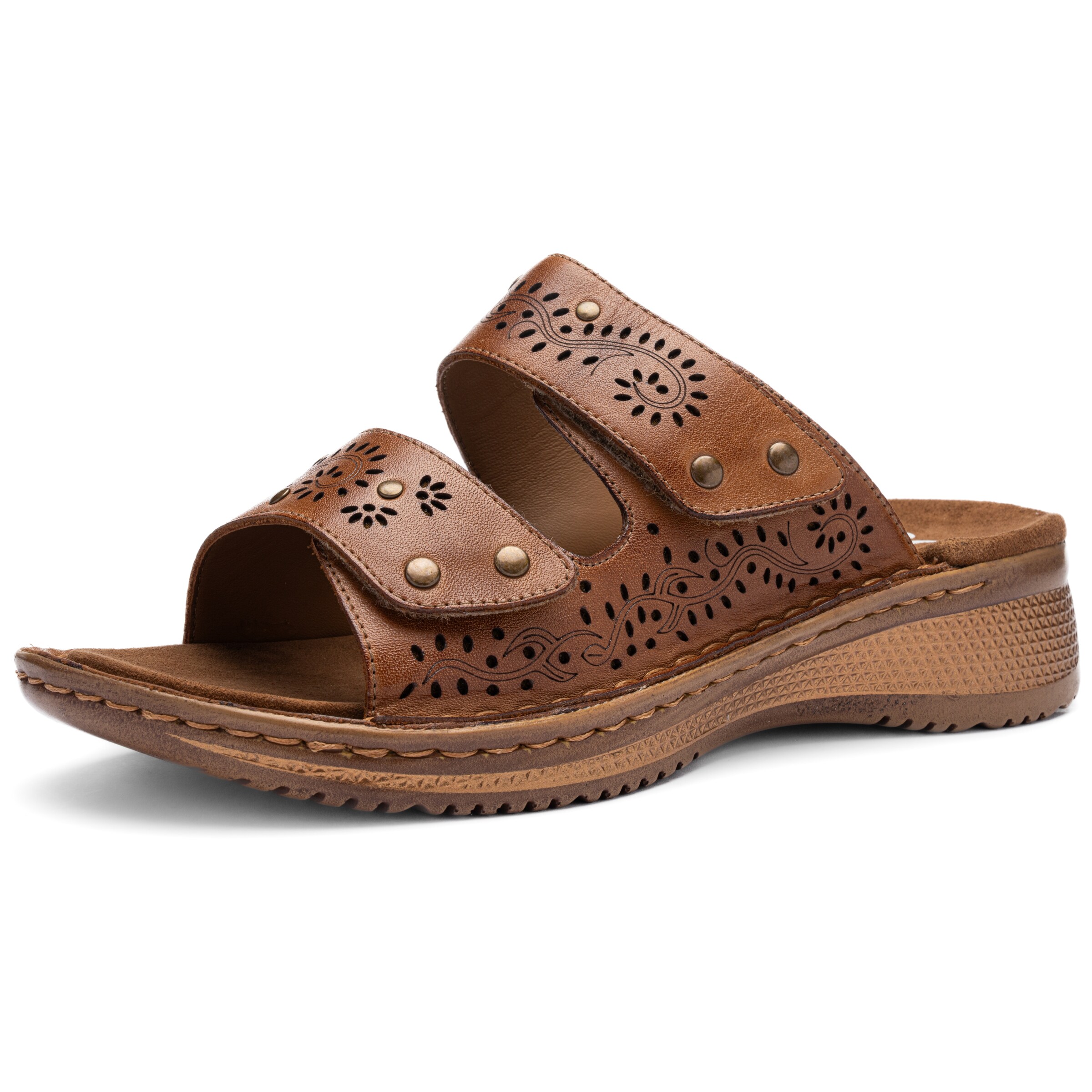 ARA Pantolette in Braun: Vorderseite