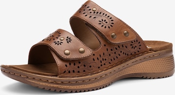 ARA Pantolette in Braun: Vorderseite