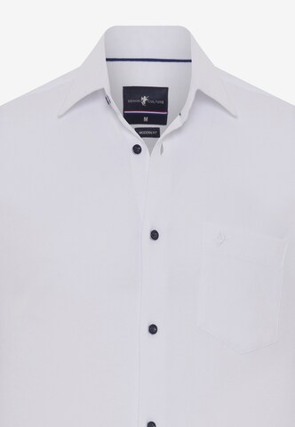 DENIM CULTURE - Ajuste regular Camisa 'Owen' en blanco