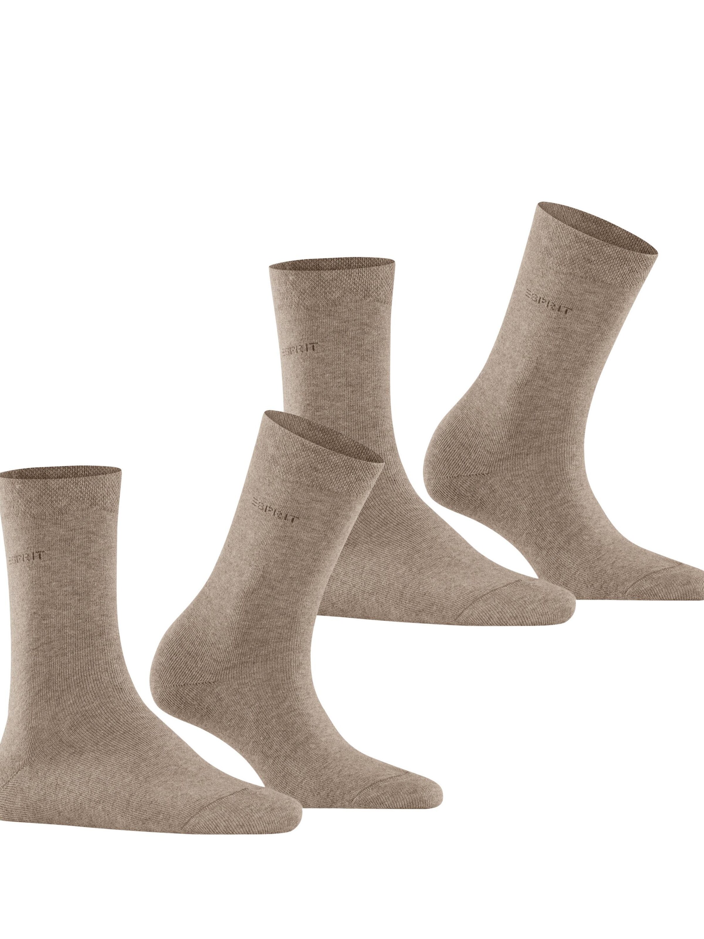 ESPRIT Socken 'Basic Easy 2-Pack'‌‌‌ in Braun