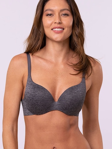 Royal Lounge Intimates T-shirt Bra 'Royal Fit Sport' in Grey: front