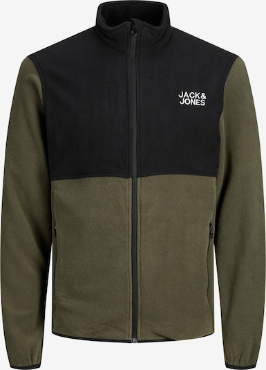 Jachetă fleece JACK & JONES pe kaki / negru / alb, Vizualizare produs
