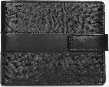 Kazar Wallet in Black: front