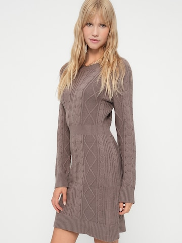 ruda PIECES Megzta suknelė 'PCRORY': priekis