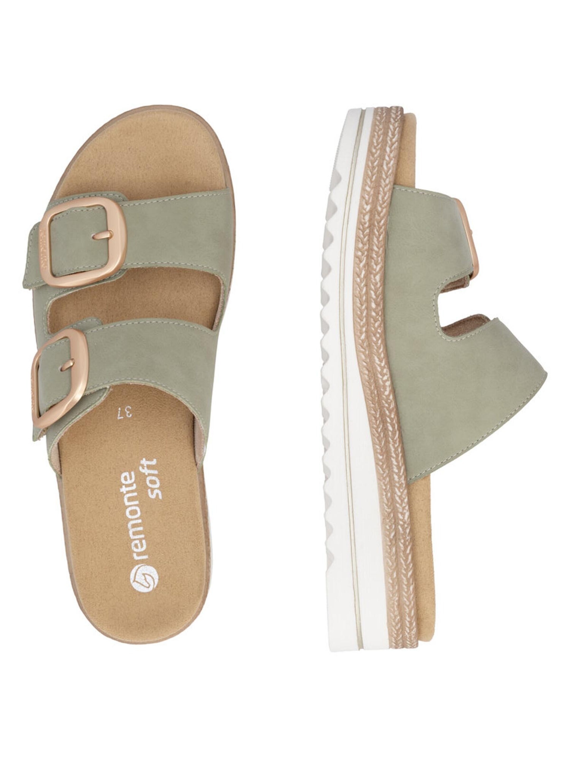 REMONTE Mules 'Basic' in Green