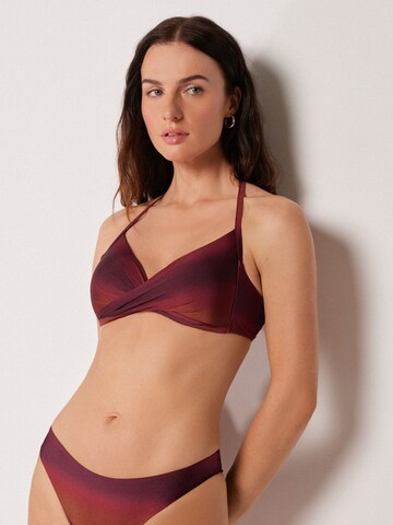 CALZEDONIA Triangle Bikini Top 'Soft Shades' in Red