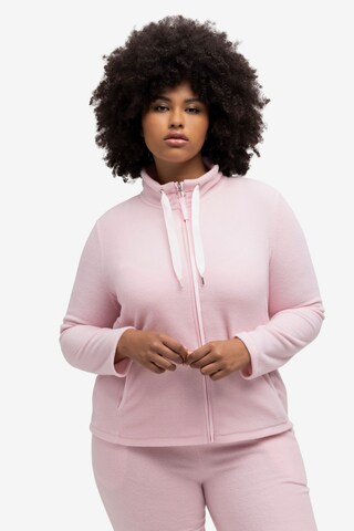 Ulla Popken Sweatshirt in Pink: front