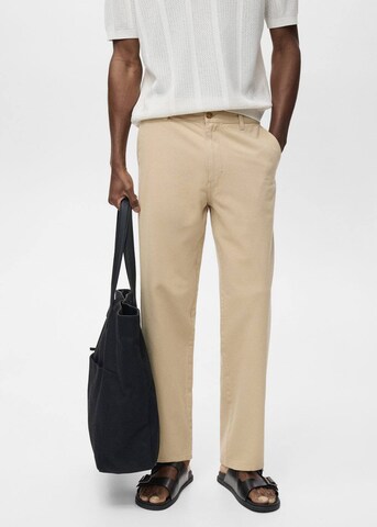 MANGO MAN Regular Jeans 'Albe' in Beige: Vorderseite